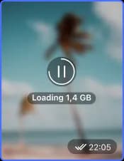 Shared photo preview in original quality